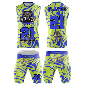 Adult 7v7 Football Jerseys Uniform kit Breathable Slim Fit 100% Polyester <b>Compression</b> Uniform - Product Image 2