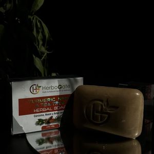 Jabón Herbal de Cúrcuma, Neem y Árbol de Té, Barra de Belleza Natural para Uso Diario que Ofrece una Limpieza Refrescante, Textura Suave y Aroma Herbal - Product Image 4
