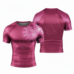 เสื้อยืดป้องกันรังสียูวีแขนสั้นสำหรับปั่นจักรยานและกิจกรรมกลางแจ้ง OEM ODM เนื้อผ้านุ่มสบาย ทนทาน ยืดหยุ่น กระชับกล้ามเนื้อ - Product Image 5