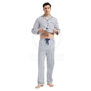 Vêtements de nuit décontractés pour hommes, pyjama en tissu doux, pyjama respirant pour un sommeil paisible - Product Image 4