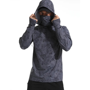 Sudadera con Capucha Premium para Hombre, Protección Solar, Secado Rápido, Camisa de Pesca de Alto Rendimiento, UPF 50+, Jersey con Capucha para Exteriores con Máscara, Fabricación OEM - Product Image 1