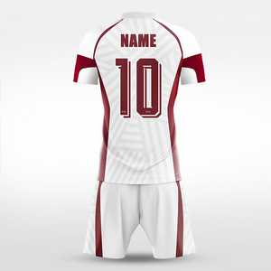 Ensemble de maillots de football, shorts, uniforme d'équipe de football personnalisé, 100% polyester, imprimé numérique, séchage rapide, respirant, vêtements de sport athlétiques - Product Image 2
