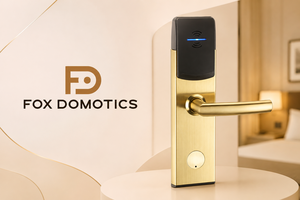 Serrure de porte intelligente Bluetooth pour hôtel avec application TTLock, serrure RFID SS304, Fox Domotics Classic P Lock - Product Image 4
