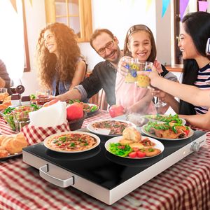 22 X 14 Inch Electric <b>Warming</b> <b>Tray</b> Hot Plate Dish Warmer with Adjustable Temperature for Holding & <b>Warming</b> Equipment - Product Image 1
