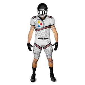 Camiseta de Fútbol Americano Personalizada para Hombre, Amarilla con Degradado, Cuello en V, Manga Corta, Absorbente de Humedad, Uniforme Ajustado con Nombre del Equipo Sublimado - Product Image 4