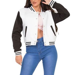 Chaqueta Universitaria Personalizada para Mujer con Diseño de Letras Bordadas, Chaqueta de Moda Urbana para Marcas 2026 - Product Image 4