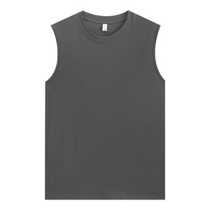 Débardeur Homme Grande Taille 100% Coton 200g Col Rond Sans Manches Style Décontracté pour la Gym – Prix Usine Chine Bangladesh - Product Image 4