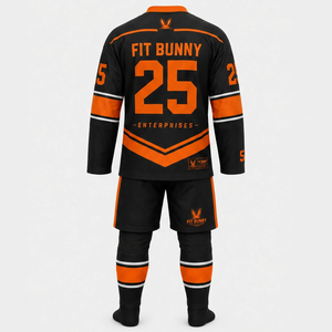Uniforme de hockey sur glace haut de gamme avec tissu durable, confort respirant et coupe professionnelle, conçu pour les entraînements, les matchs et les tenues d'équipe. - Product Image 2