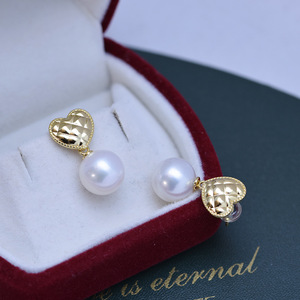 Pendientes de Perlas de Agua Dulce Mate de Plata S925 para Mujer, 10-11 mm, Grandes, Blancas, con Luz Intensa, Ligeras Imperfecciones, 100% Naturales - Product Image 4