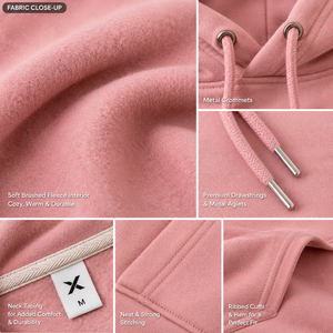 Sudadera con Capucha para Mujer X Sports City, Color Sólido, Estilo Casual para Otoño e Invierno, Transpirable, de Algodón y Fibra de Bambú - Product Image 4