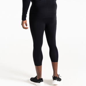 Ensemble de sous-vêtements de compression sans couture pour homme, noir, manches longues, séchage rapide, vêtements de sport, gym, course à pied - Product Image 2
