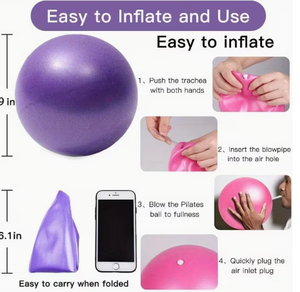 Ballon de yoga en PVC écologique HAWK SPORTS INDUSTRIES, anti-éclatement, antidérapant, pour Pilates, entraînement de stabilité, pompe, logo personnalisé, salle de sport, souple - Product Image 4