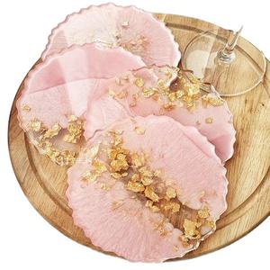 AJOUTER Dessous de verre en résine de luxe faits à la main Tampons carrés colorés personnalisables pour ensemble de table de tapis de cuisine au meilleur prix - Product Image 1