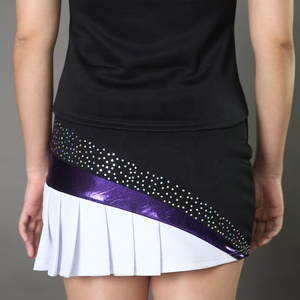 Uniformes de Animadoras Personalizados con Pedrería, 100% Poliéster, Tela Ligera y Transpirable, Diseño Atrevido, Uniformes para Mujeres Adultas - Product Image 5