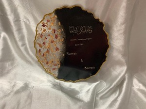 Resin Tray Elegant Handmade Minimalist Serving Tray for Home Tabletop <b>Kitchen</b> Use and Multipurpose Storage Use - Product Image 4
