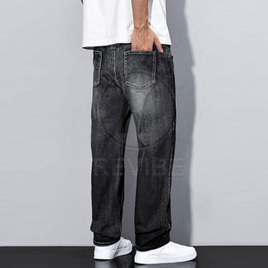 Jean Baggy Décontracté Homme Taille Mi-Haute à Boutons, 100% Coton Respirant et Écologique – Grande Vente, Qualité Supérieure - Product Image 3
