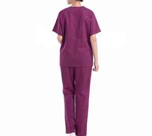 Uniformes Médicos Unisex de Algodón Satinado con Logotipo Personalizado OEM de Alta Calidad 2025, con Detección de Agujas - Product Image 4