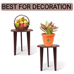 Table d'appoint traditionnelle antique très vendue, petite table d'angle pour chambre et salon, tabouret en bois, articles de décoration intérieure, prix de gros - Product Image 5