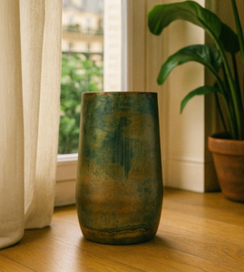 Jarrón de Flores de Aluminio Hecho a Mano, Estilo Americano, Diseño Antiguo, con Acabado de Latón Antiguo, Tamaños Personalizables para Uso Doméstico - Product Image 2