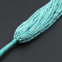 Perles facettées rondes en Larimar naturel tendance, 2 mm, bleu ciel, 100 % naturelles, certifiées CMA, fournitures pour la fabrication de bijoux, meilleure qualité