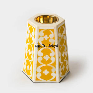 Porte-bougie décoratif haut de gamme en os incrusté, accent élégant par Tradebyd - Product Image 3