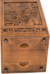 Urne funéraire en bois artisanale, très demandée, pour cendres d'adultes, urnes funéraires pour enterrement. - Product Image 4
