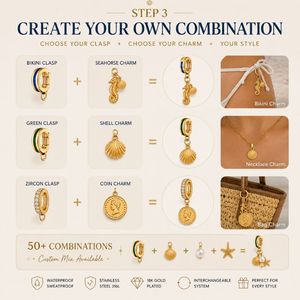 Waterproof Tarnish Free Luxury Jewelry Pendants for Bikini Bag Necklace Decoration, custom gold bikini charm pendant - Product Image 6