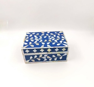 Classic Look MDF Boards Jewelry Box With MOP & Resin Inlay Magnetic Closure Fashionable Jewelry <b>Boxes</b> Home Decor At best Price - Product Image 2