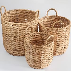 Juego de cestas apilables de jacinto de agua para almacenamiento, precio mayorista - Product Image 1