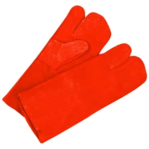 Guantes de Seguridad para Soldadura de Cuero Vacuno Duradero, Certificación CE, Sin Látex, Antiestáticos, Lisos, 11 oz, Uso General - Product Image 3