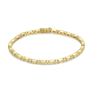 Ensemble complet personnalisé en or massif 10K/14K/18K avec diamants de laboratoire CVD IGI/HPHT taille brillant : collier, bracelet, boucles d'oreilles et bague - Product Image 4