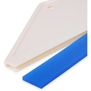 Set di 4 Raschietti Bianchi per Auto, Casa, Cucina, Bagno, Doccia, Finestre e Specchi con Lame in Silicone Blu - Product Image 3