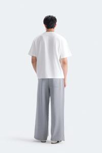 T-shirt basique en coton biologique 100% lavé, imprimé léopard - Product Image 3