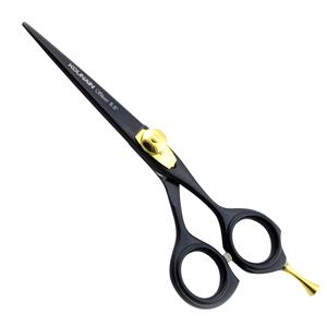 Ciseaux de cheveux professionnels en acier inoxydable de barbier enduits de noir de 5.5 ''ciseaux de netteté de bord de rasoir faits à la main - Product Image 1