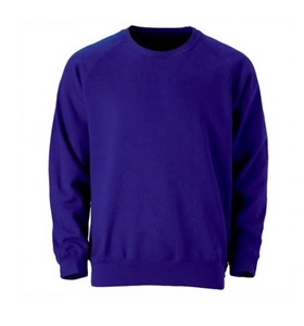 Sweat-shirt à col rond pour homme, manches raglan, 100% coton, tricoté, décontracté, coupe classique, couleur unie, vêtement d'automne - Product Image 3