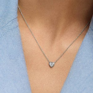 Collar de Cadena de Moissanita de Lujo para Mujer, Plata de Ley 925, Elegante Collar de Eslabones, Joyería de Moda Brillante, Accesorio de Regalo - Product Image 1