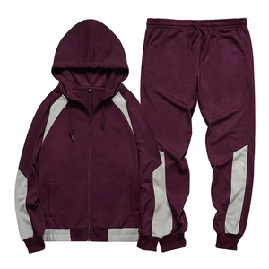 Conjunto Deportivo de Dos Piezas para Hombre, Año Nuevo 2026, Gimnasio, Fitness, Felpa Técnica Transpirable, 100% Algodón, para Correr en Invierno - Product Image 2