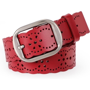 Cinturón de Cuero Genuino Premium para Mujer, Hebilla Cuadrada Elegante, Correa de Cintura a la Moda, Diseño de Logotipo Personalizado de Cuero de Lujo - Product Image 5