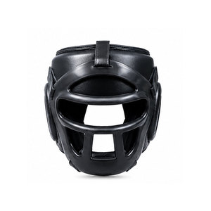 Leather Breathable Lightweight Adjustable Boxing <b>Head</b> Guard with Custom Design for Boxing and MMA <b>Training</b> - Product Image 1