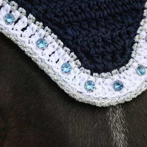 High Quality Breathable Mesh Polyester Horse <b>Fly</b> Mask Custom Logo Color Lightweight Comfortable Design Ears Customizable Sizes - Product Image 5