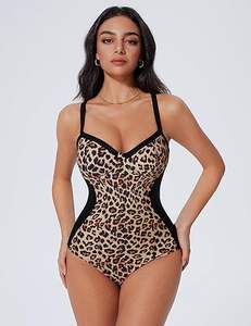 Maillot de bain une pièce athlétique pour femmes, dos nageur, pour la course et le fitness - Product Image 2