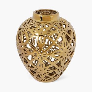 Vase en métal texturé Stellar Celestial, élégant vase décoratif pour fleurs, pour la décoration de salon, chambre à coucher, table - Product Image 5