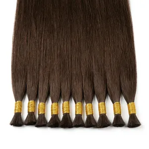 Extensiones de Cabello Humano Virgen Indio 100% Remy, Trama Transparente HD, Base de Seda Doble, Largas y Lisas, Color Marrón, Longitud Personalizable - Product Image 2