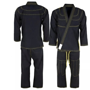 Ensemble d'uniformes de karaté blancs pour adultes, unisexe, 100% coton, durable, uni, coupe classique, une pièce, en stock - Product Image 3