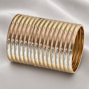 Estilo Indio Tradicional, Elegante, Multicolor, Aleación de Cobre, Chapado en Oro de 18K, Diseño de Hoja, Joyería Étnica de Lujo para Bodas - Product Image 4