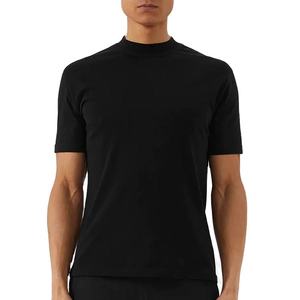 Camiseta Lisa al por Mayor, Cuello Redondo, Algodón Premium, Manga Corta para Hombre, Verano, Casual, Transpirable, Suave, Básica - Product Image 4