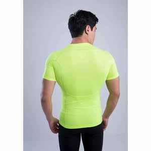 Vêtements de sport d'été, t-shirts de compression pour hommes de haute qualité, couleur unie, avec logo personnalisé, taille personnalisable, séchage rapide, course à pied - Product Image 2