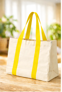 <b>Large</b> Canvas Tote Bag <b>Printed</b> Logo Letter Design With Pocket and Zipper Tote Shopping Bag Promotional Bags - Product Image 2