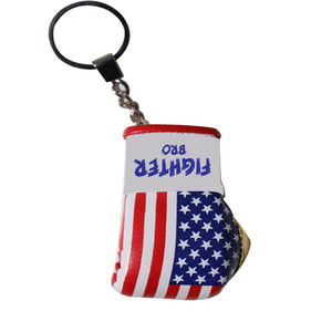 Llavero de guantes de boxeo mini colgantes para coche, de cuero artificial, diseño promocional, tamaño personalizado, regalo de MMA - Product Image 1