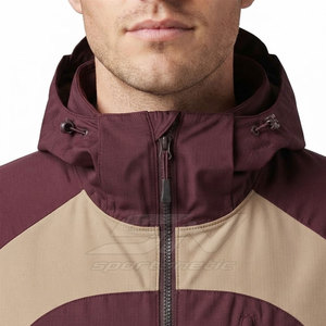 Chaqueta de Aventura para Hombre, Ligera, con Capucha, Resistente al Agua, Transpirable, con Cierre Completo, para Senderismo y Trekking - Product Image 6